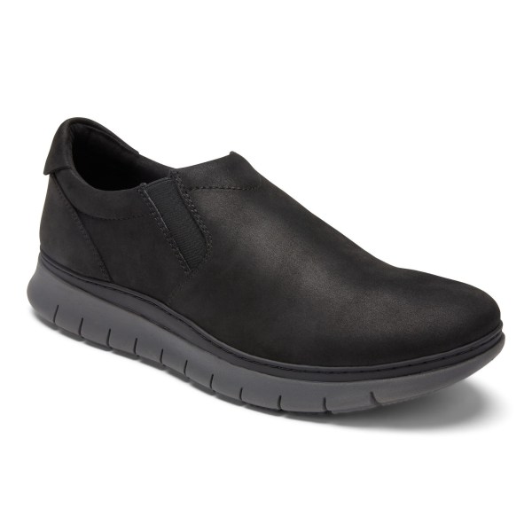 Vionic Casual Shoes Ireland - Khai Slip On Black - Mens Shoes Discount | NALHC-5786